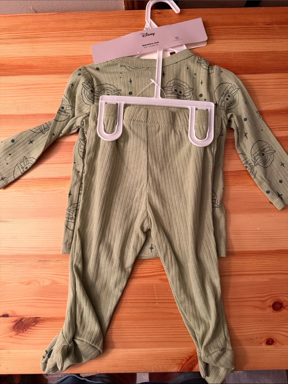 Star Wars Green Grogu Print Kids Pajama Set